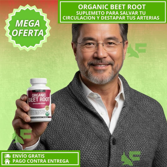 ORGANIC BEET ROOT. Suplemento Para Tu Circulación y Energía