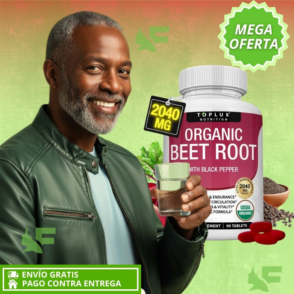 ORGANIC BEET ROOT. Suplemento Para Tu Circulación y Energía