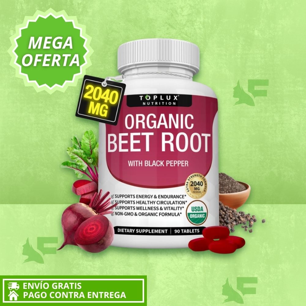 ORGANIC BEET ROOT. Suplemento Para Tu Circulación y Energía