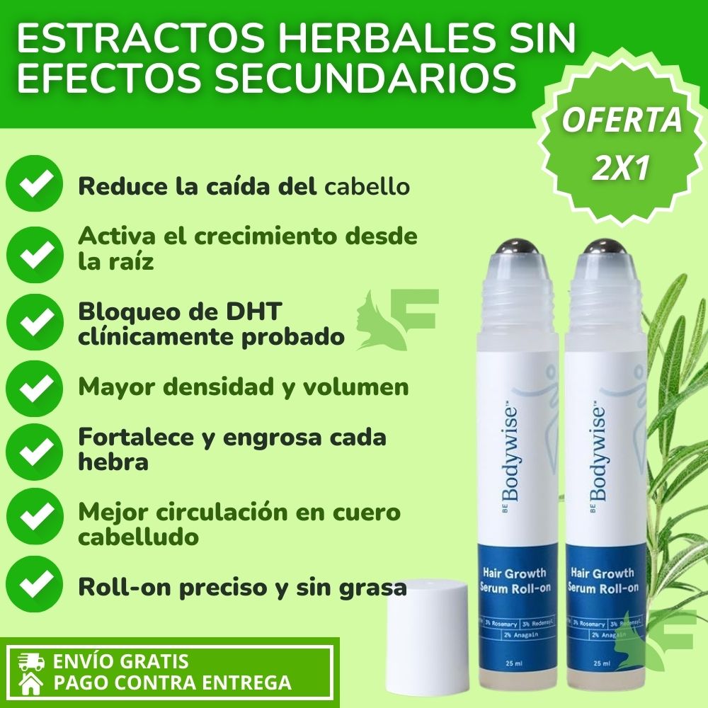 Bodywise Oferta 2 x 1. Recupera tu cabello de forma natural y sin efectos secundarios