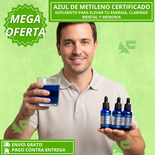 Azul De Metileno. Suplemento Certificado Para tu mente y energía