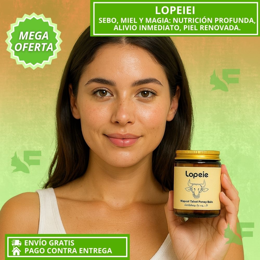 Lopeie: Sebo, miel y magia: nutrición profunda, alivio inmediato, piel renovada.