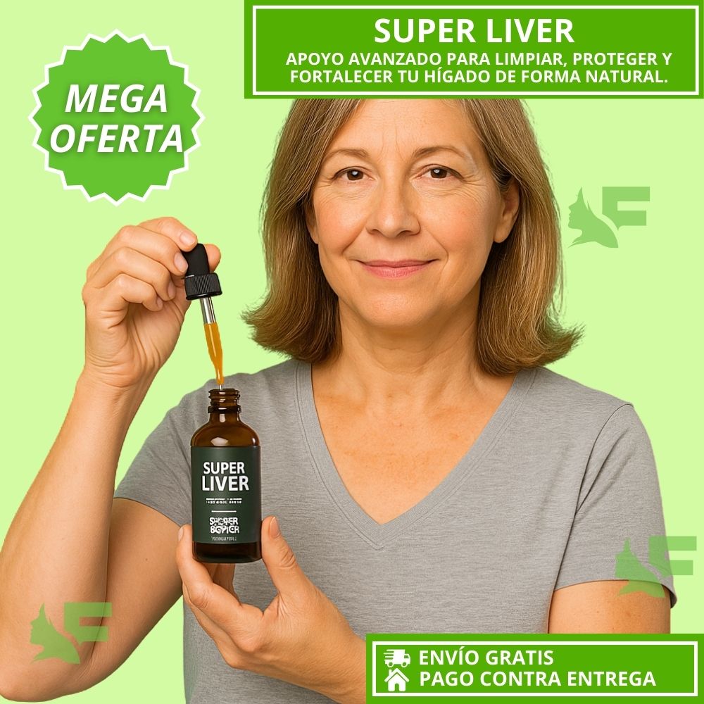 Super Liver. Apoyo avanzado para limpiar, proteger y fortalecer tu hígado de forma natural.