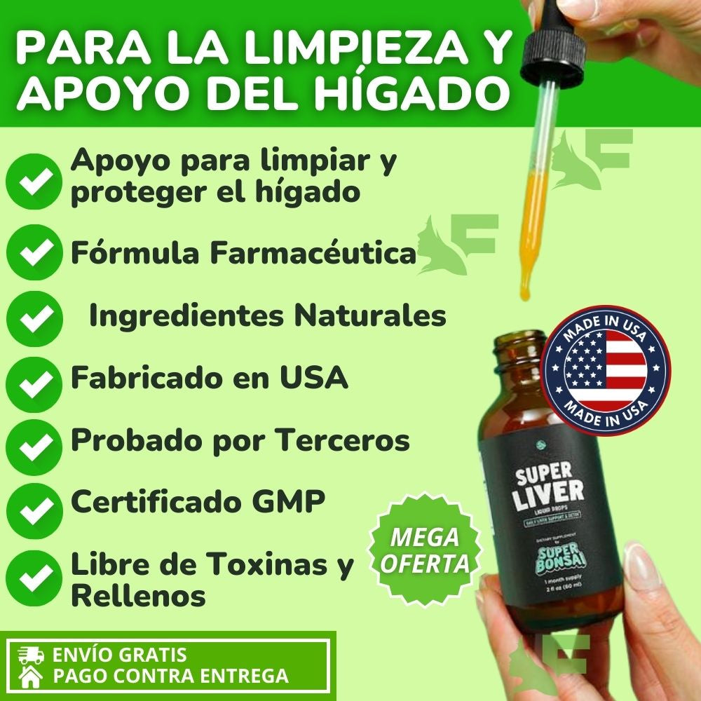 Super Liver. Apoyo avanzado para limpiar, proteger y fortalecer tu hígado de forma natural.