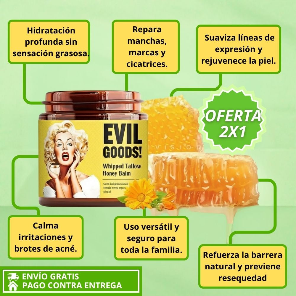MEGA OFERTA 2X1: EVIL GOODS. Bálsamo reparador e hidratante Intensivo