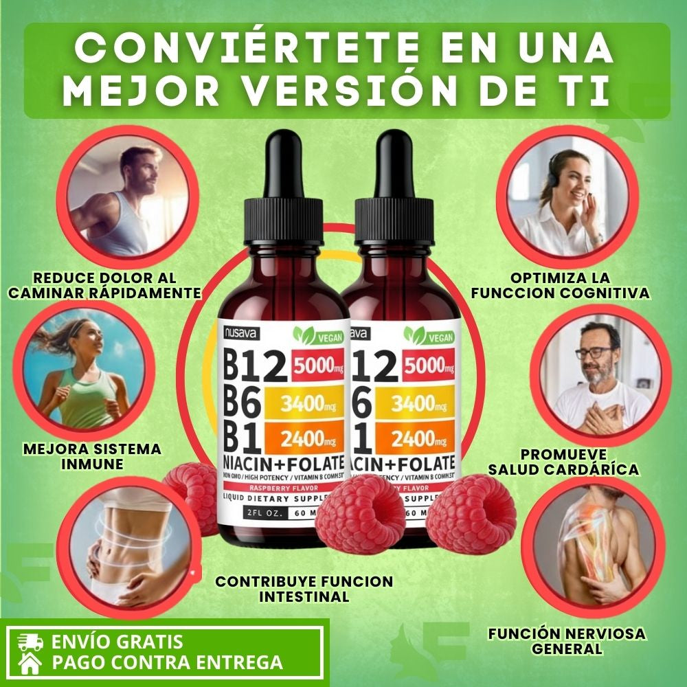 Vitamin B12 Liquid Ultra – Fórmula de Energía y Soporte Cognitivo