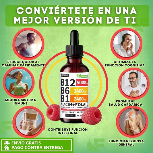 Vitamin B12 Liquid Ultra – Fórmula de Energía y Soporte Cognitivo