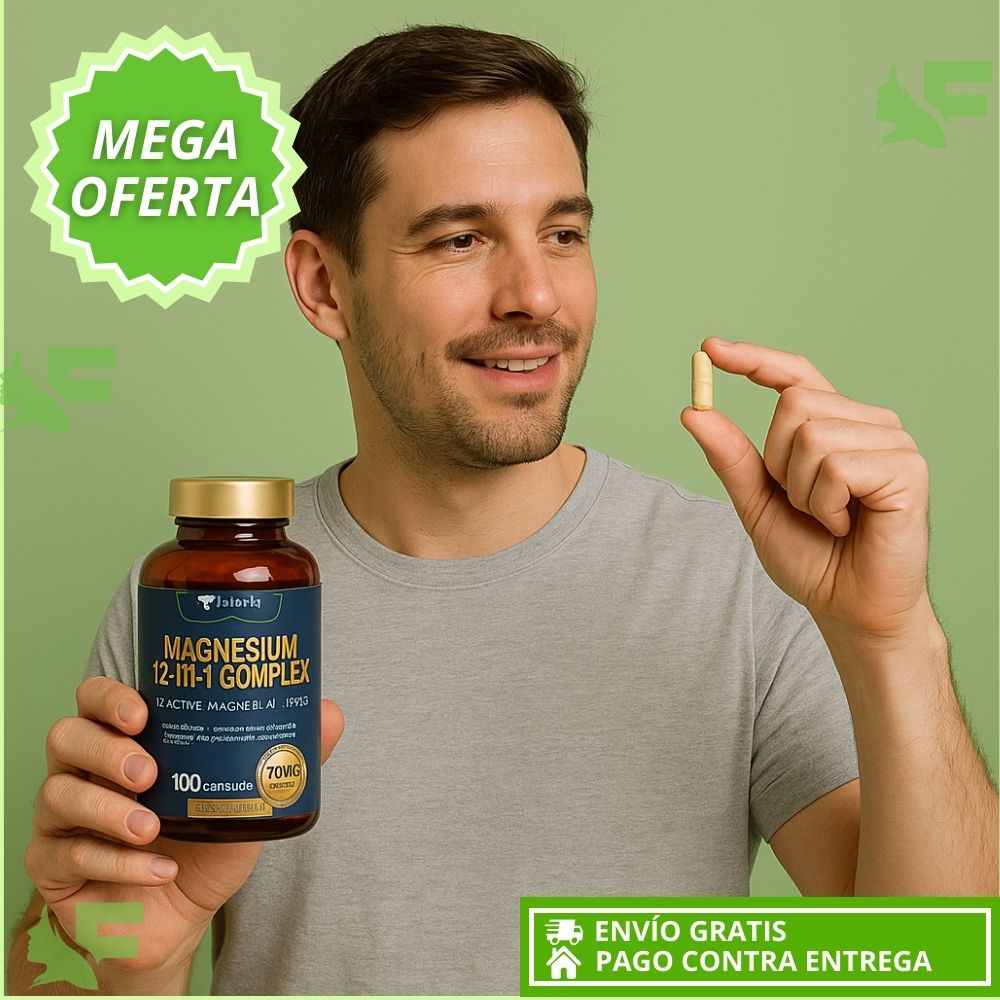 Magnesio 12 in 1 El magnesio más completo para tu cuerpo, tu energía y tu sistema nervioso. Importado de EE.UU