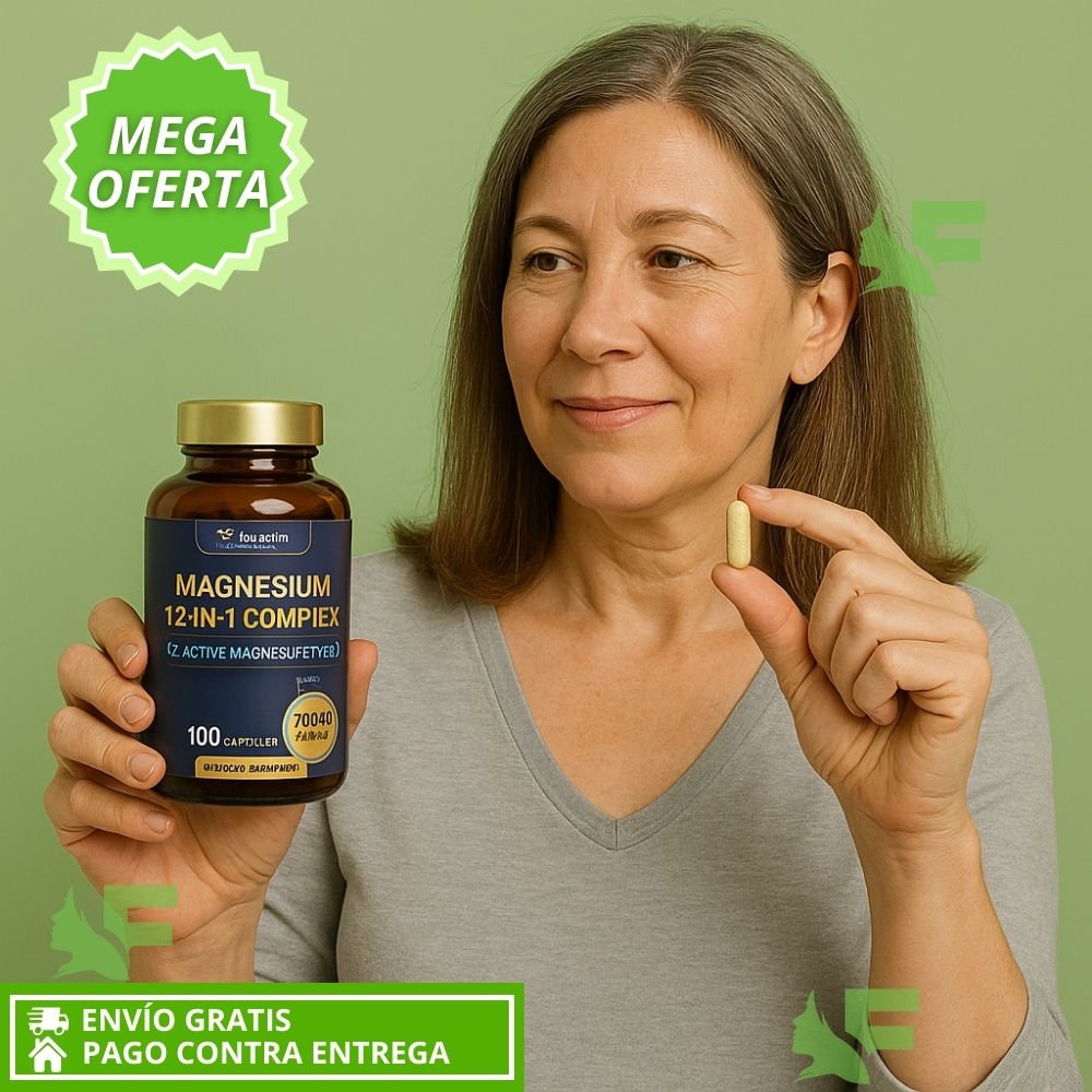Magnesio 12 in 1 El magnesio más completo para tu cuerpo, tu energía y tu sistema nervioso. Importado de EE.UU