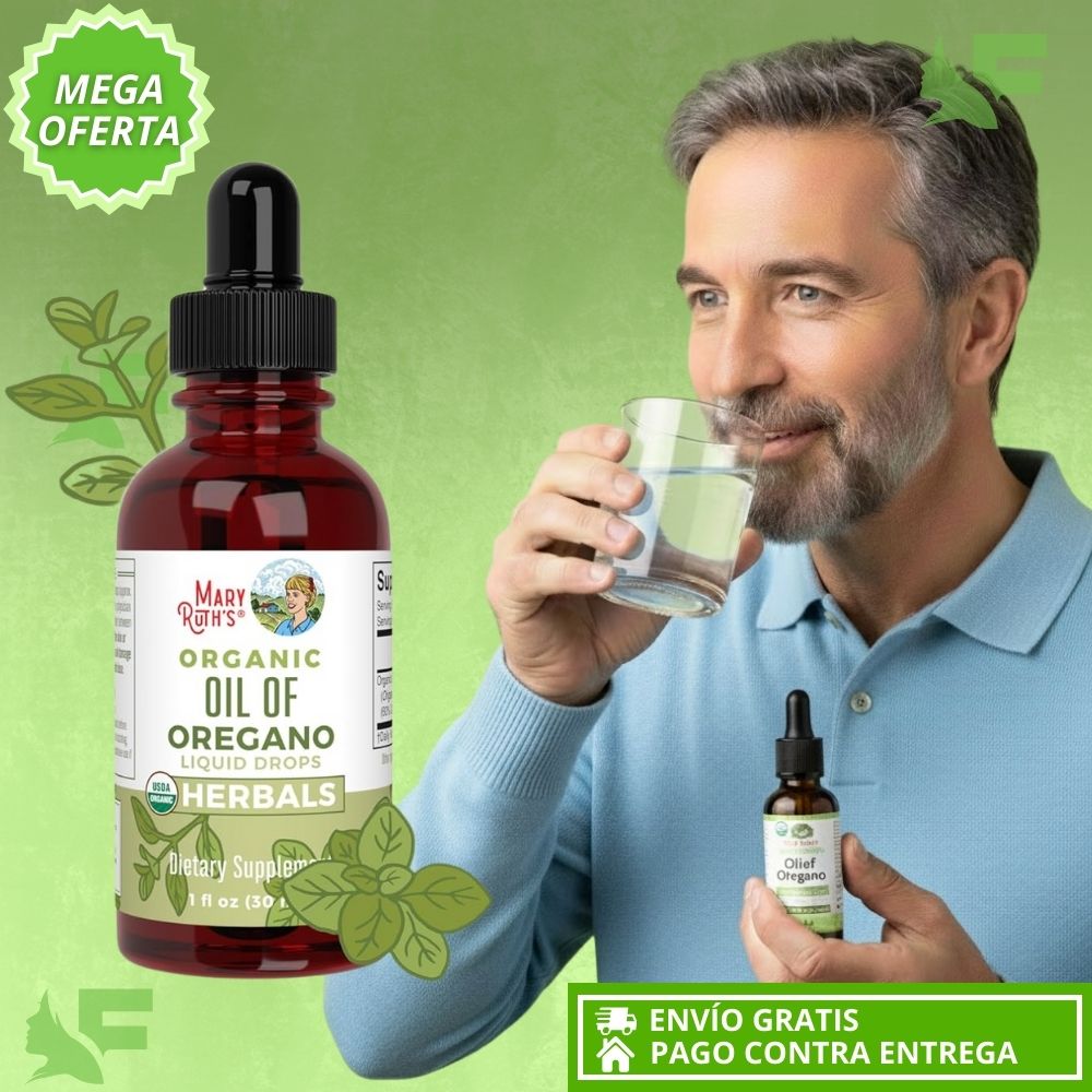MaryRuth Organic Oil of Oregano. Defensas fuertes, digestión ligera y bienestar natural en cada gota.