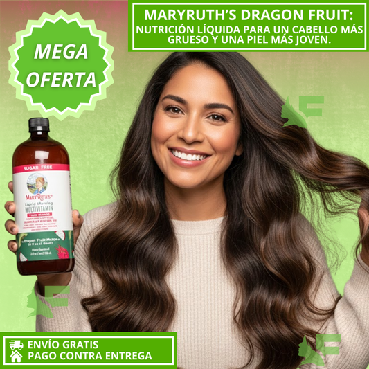 MaryRuth’s Dragon Fruit: Crecimiento capilar visible y piel más suave en pocas Semanas
