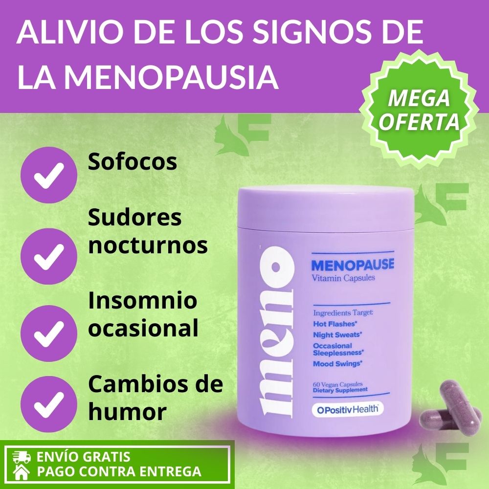 Meno. Bienestar femenino sin hormonas: menos calor, más equilibrio y noches verdaderamente reparadoras.