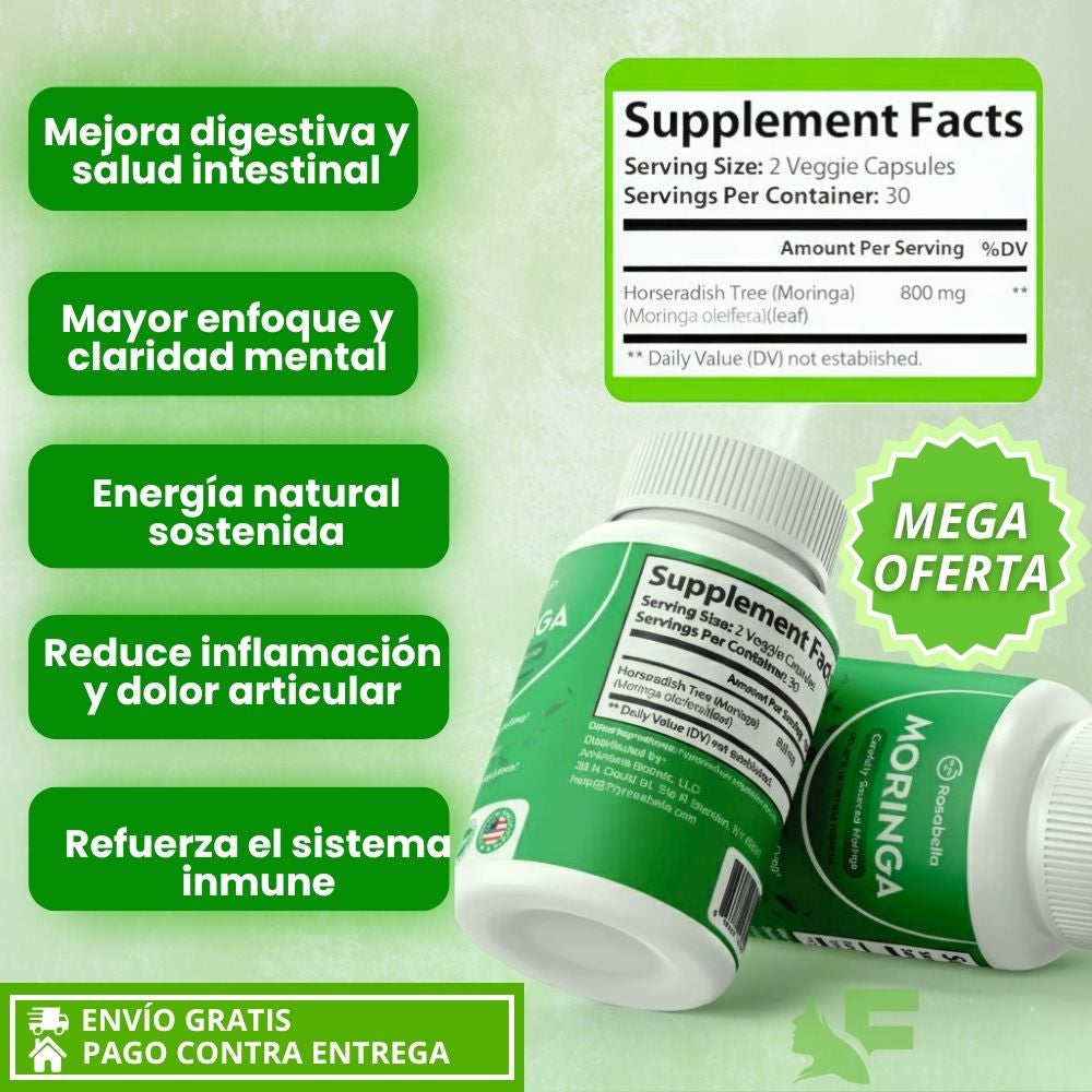 Moringa Powder Rosabella: El superalimento total para tu bienestar diario