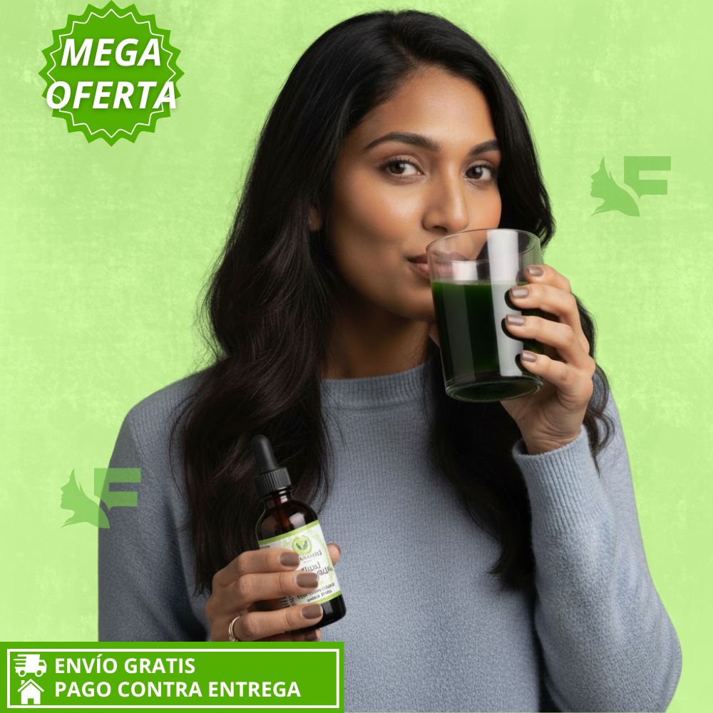 Clorofila Líquida Benevolent. Tu detox diario para un abdomen plano y una digestión ligera