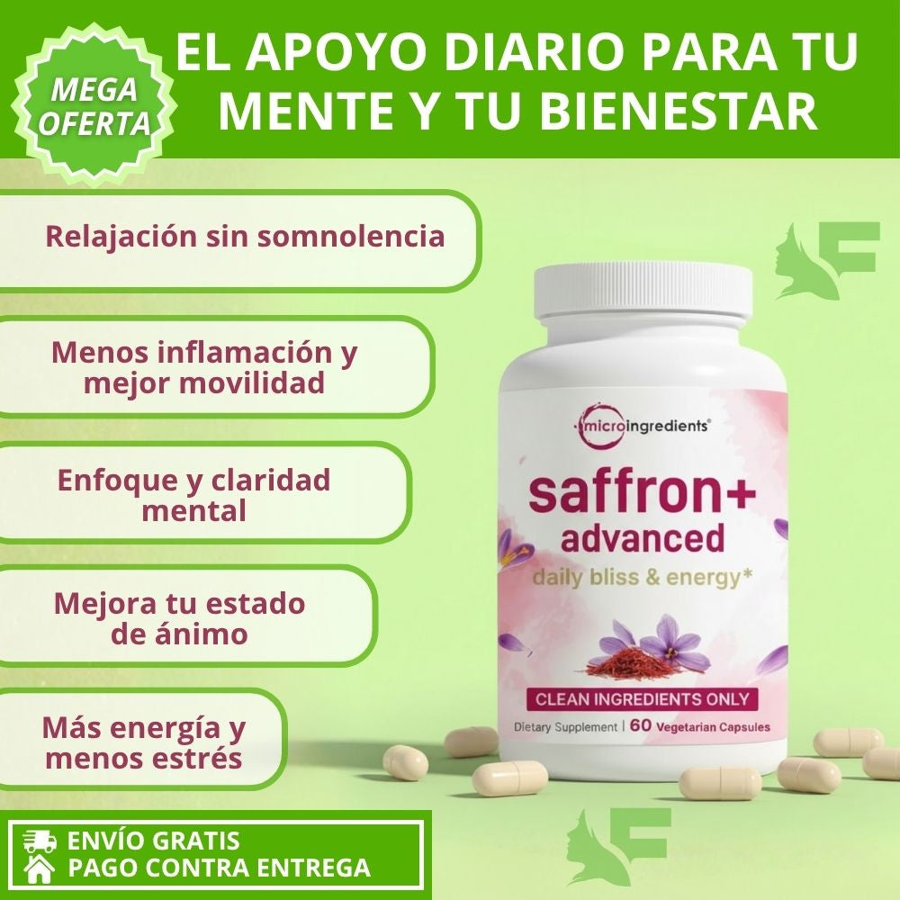 Saffron Advanced (suplemento para tu Felicidad y energía diaria)