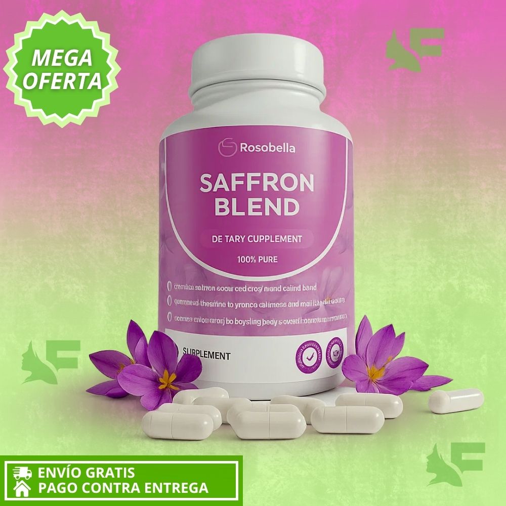 Safrron Blend 100% PURA. Naturalmente: Más flujo, más vigor, más potencia.