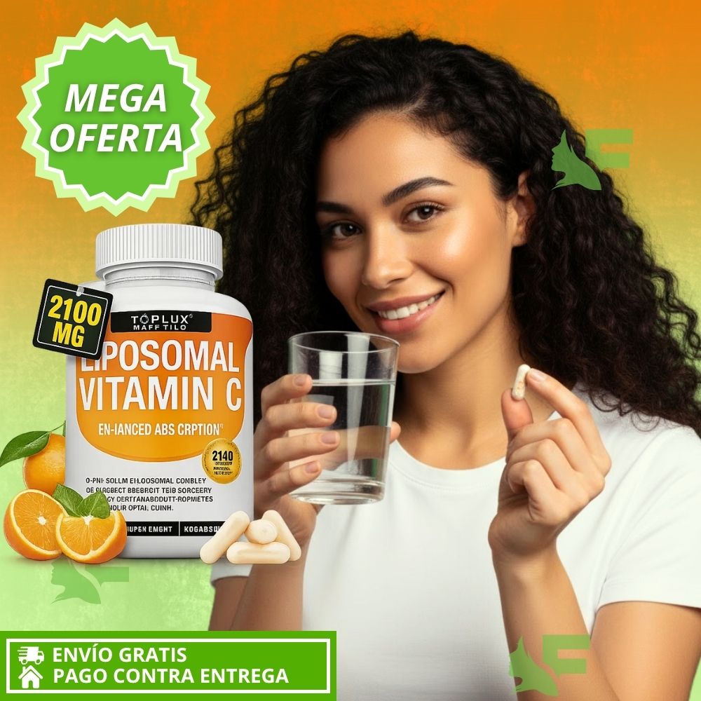 Liposomal Vitamin C. Alta absorción: Energía, defensas y circulación para mujeres +40