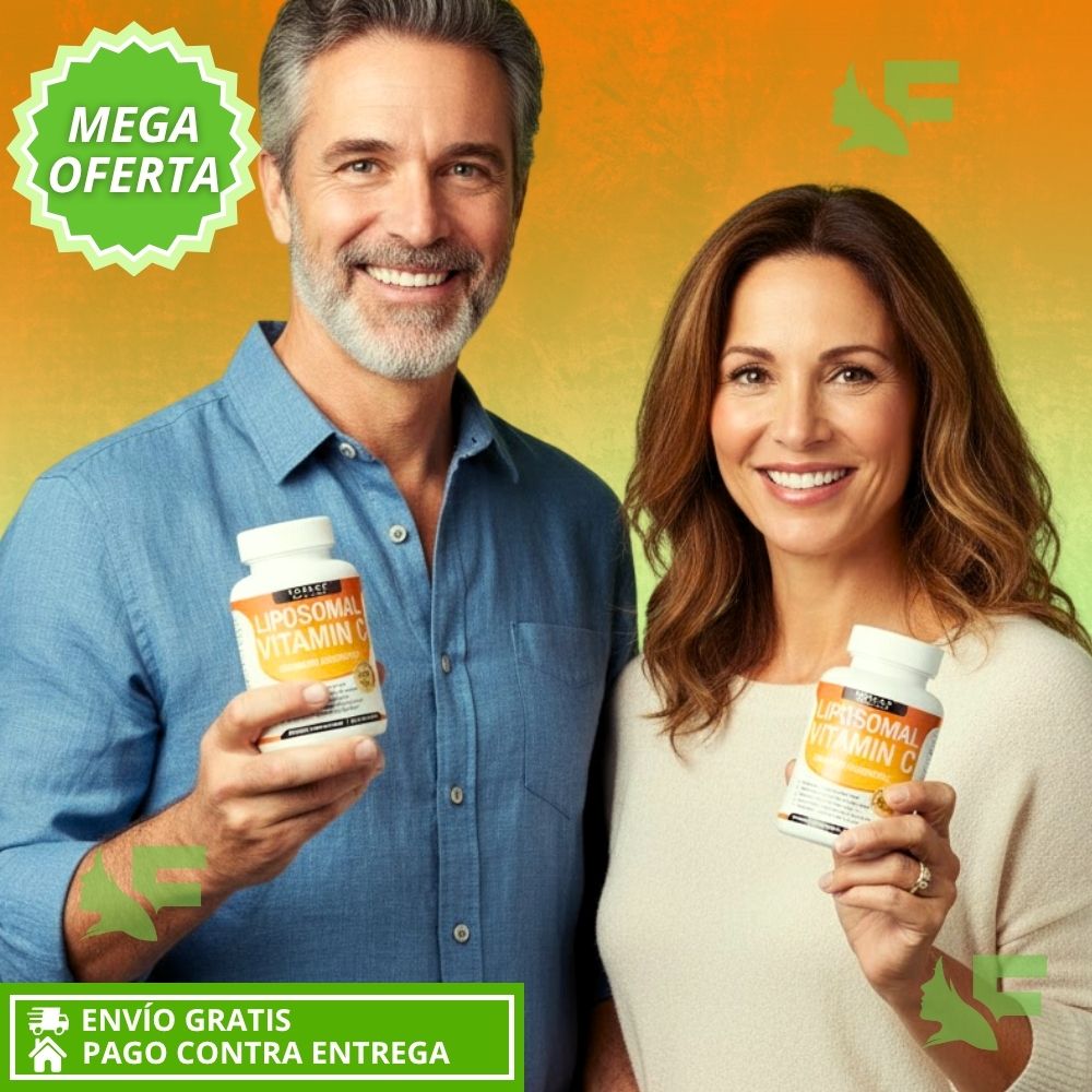 Liposomal Vitamin C. Alta absorción: Energía, defensas y circulación para mujeres +40