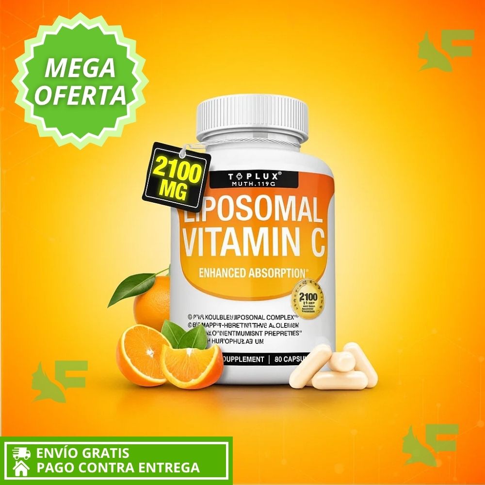 Liposomal Vitamin C. Alta absorción: Energía, defensas y circulación para mujeres +40